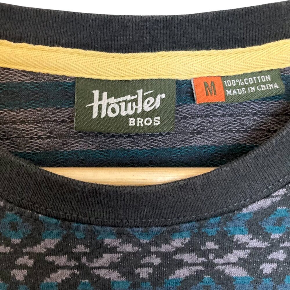 HOWLER BROTHERS Jacquard Tee M Crewneck Antique Black - Picture 4 of 8